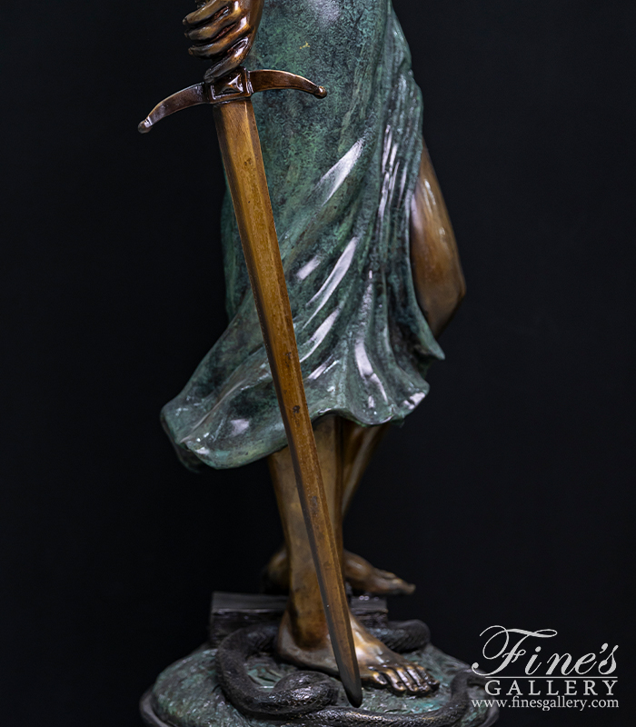 Bronze Statues  - Bronze Lady Of Justice ( 72 Inch Tall )  - BS-1564